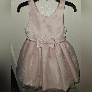 Cute light pink dress for toddler girl